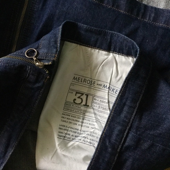 Melrose and Market Denim Front Zip Skirt —Size 31 - Picture 7 of 7